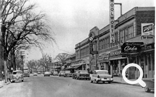 Downtown Hyannis, 1963. Woolworths 5 + 10 store